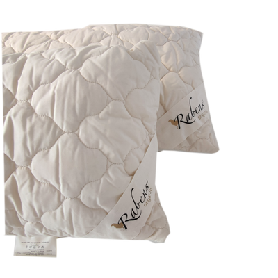 Rabens organic 2er Set Alpaka Bio Kopfkissen mit separatem Innenbeutel