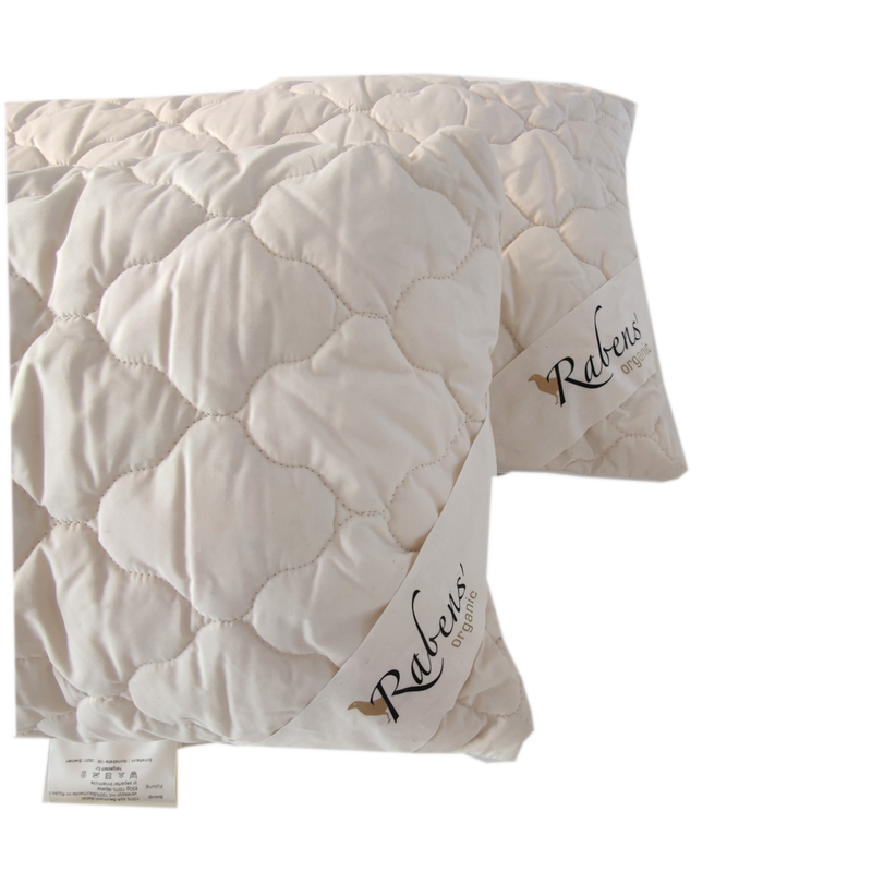 Rabens organic 2er Set Alpaka Bio Kopfkissen mit separatem Innenbeutel — Ansicht 3