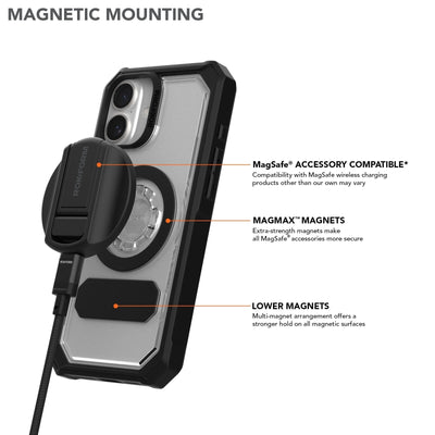 Crystal Clear Protective iPhone 16 Plus Case with MagSafe Compatibility