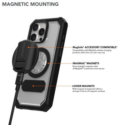 Rokform Crystal Clear iPhone 16 Pro Max Case: Military-Grade Magnetic Protection