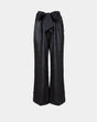 Black Sequin Palazzo Trousers – Couture Bow | High Waist | Flowing Cut