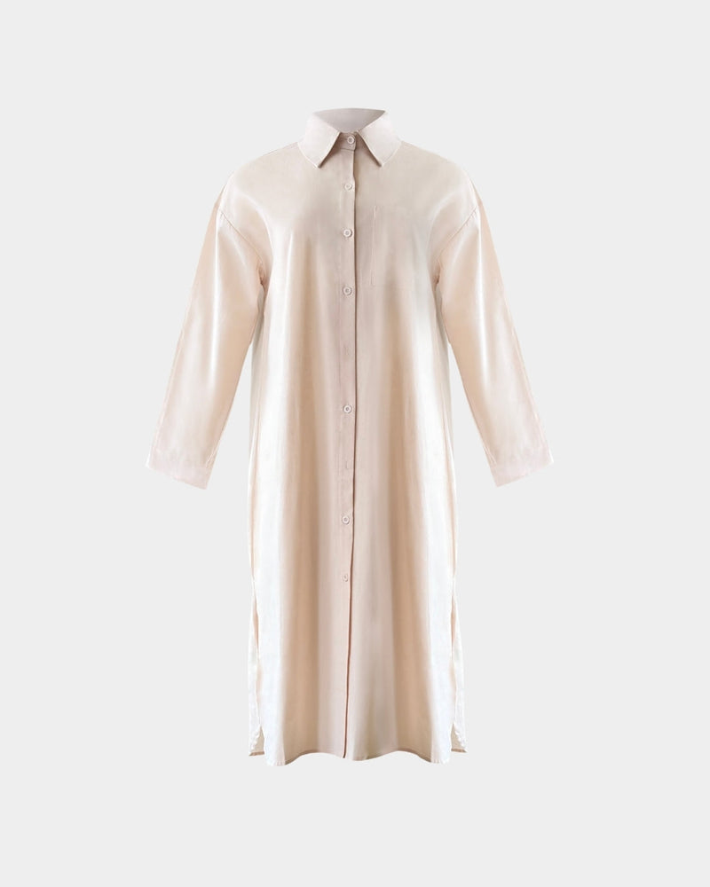 Linen Shirt Dress – European Linen, Minimalist | ALINE CELI — Aline CELI