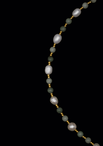 Gina Pearl Necklace – Natural Pearls Handmade, 41–45 cm