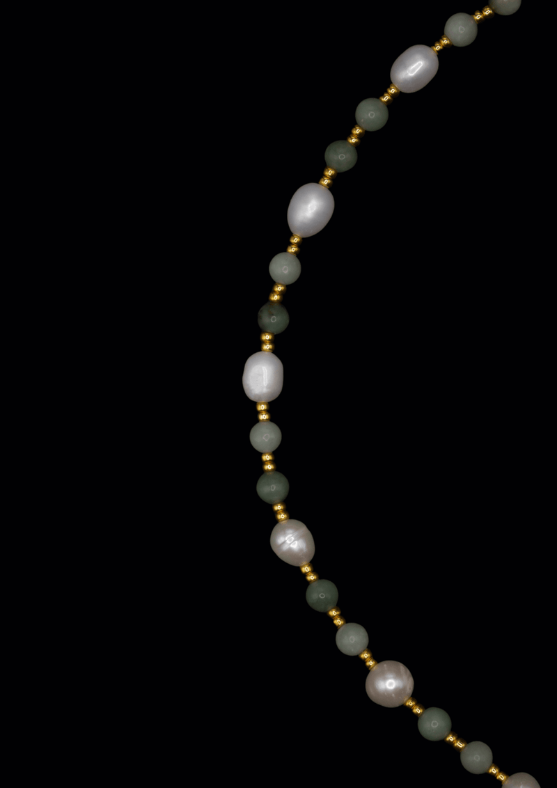 Gina Pearl Necklace – Natural Pearls Handmade, 41–45 cm — Ansicht 3