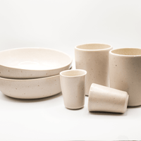 Frühstücksset Eelina Steingut handgefertigt Beige – 6, 12, 18 oder 24-teilig — Ansicht 5