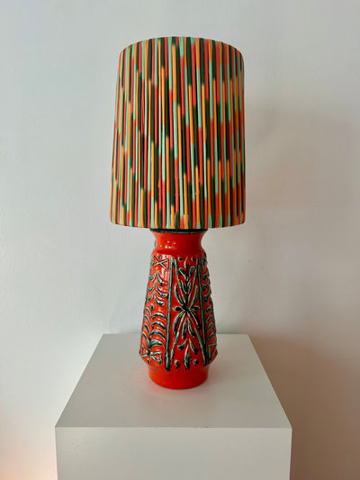 Seltene Uebelacker Vasenlampe – Keramik Tischlampe 1960er/70er