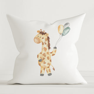 „Giraffe“ Kinder Dekokissen, 100 % Baumwolle, 40×40 cm, ohne Füllung – sanftes Savannen‑Motiv für kuschelige Kinderzimmer‑Deko.
