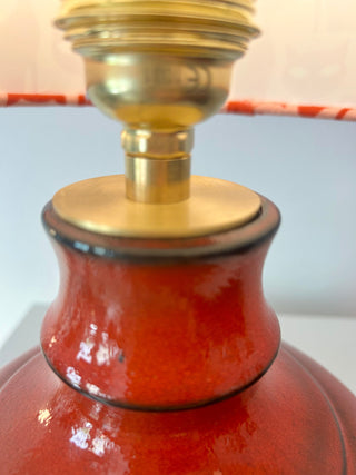70er Jahre MCM Akzentlampe aus Jasba Vase