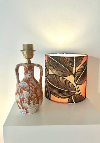 kleine kabellose Tischlampe - Upcykling aus Marei Vase - West German Pottery