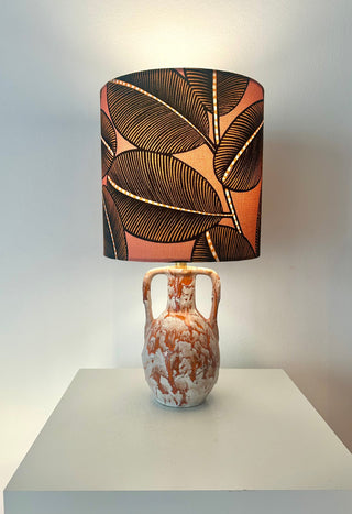 kleine kabellose Tischlampe - Upcykling aus Marei Vase - West German Pottery