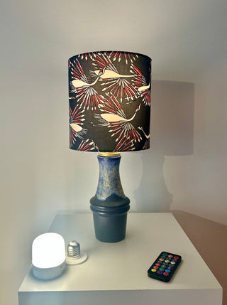 Scheurich Tischlampe mir Kranich-Motiv