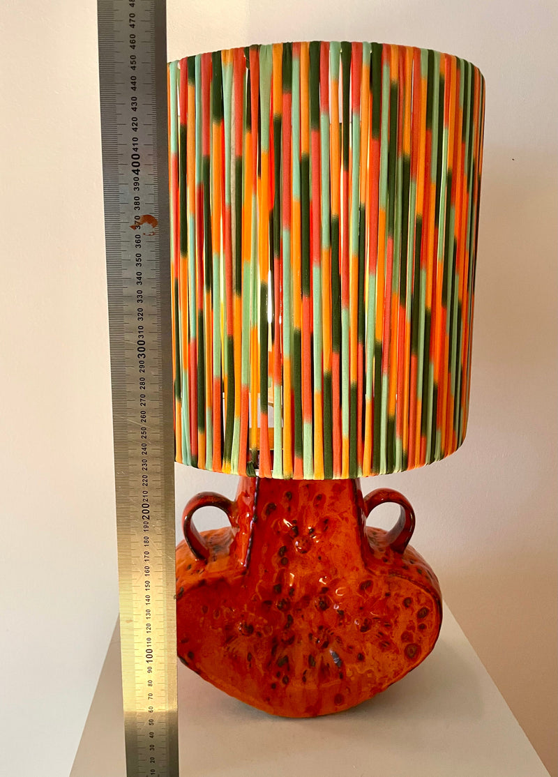 70er Jahre Pop Art Tischlampe - Upcycling West German Pottery — Ansicht 12