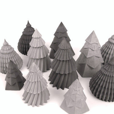 Kuusi Concrete Christmas Tree – Modern Decoration in Grey & Anthracite
