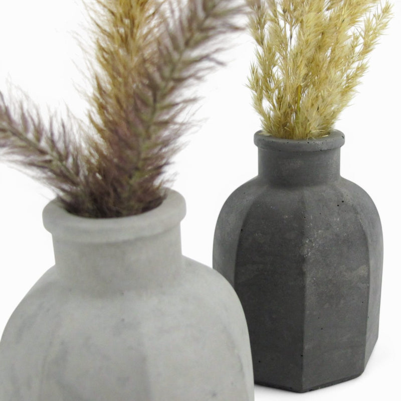 Biro Octagonal Concrete Vase Anthracite Grey Waterproof — Ansicht 3