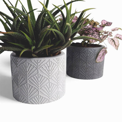 Sodin Blumentopf aus Beton | Ø 10 cm | Filzfüße