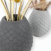 Muna Vase Concrete Egg-Shaped Waterproof Felt Feet — Ansicht 3