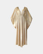 ALINE CELI Soleil D'Or Duchess-Satin Dress Pearl Gold