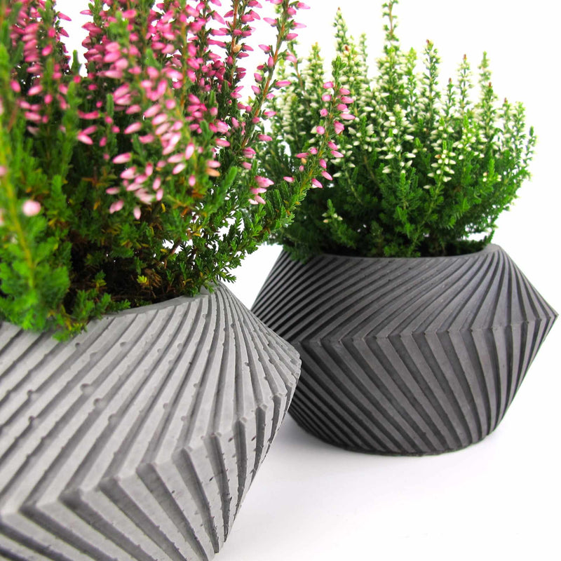 Keeri's Concrete Planter - Spiral Design, Watertight — Ansicht 3