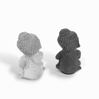Bala Buddha – Beton Figur Grau & Anthrazit Wohndeko — Ansicht 3