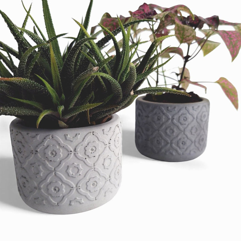 Vetina Blumentopf aus Beton Ø 10 cm mit Filzfüßen — Ansicht 3