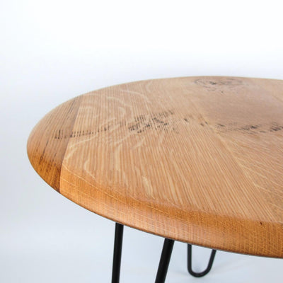 Couchtisch Rocaro Wine & Barrels Weinfassdeckel Ø53cm Handgefertigt Eichenholz