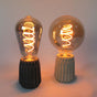 Violet Tischlampe aus Beton – Dimmbar, modernes Design, Handarbeit