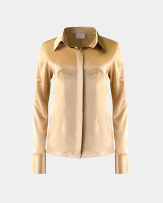 Bluse Sustainable Fabric Faiza – Slim Fit | Recyceltes Polyester | Fair gefertigt