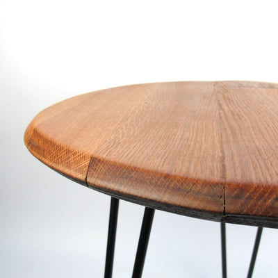 Couchtisch aus Weinfassdeckel Toneleria Salas Ø55cm – Handgefertigt, Eichenholz