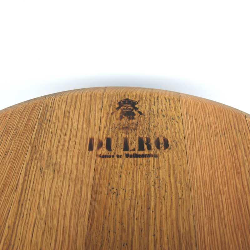 Couchtisch aus Weinfassdeckel Ø54cm „Duero Baños de Valdearados“ – Handgefertigt — Ansicht 3