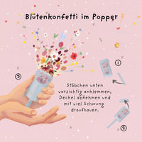 Blossom Confetti Popper "Yes!" – Natural Confetti for Weddings — Ansicht 3