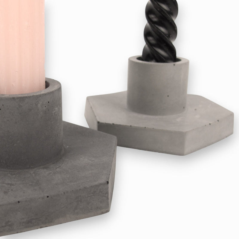 Shoek Concrete Candle Holder – Grey or Anthracite — Ansicht 3
