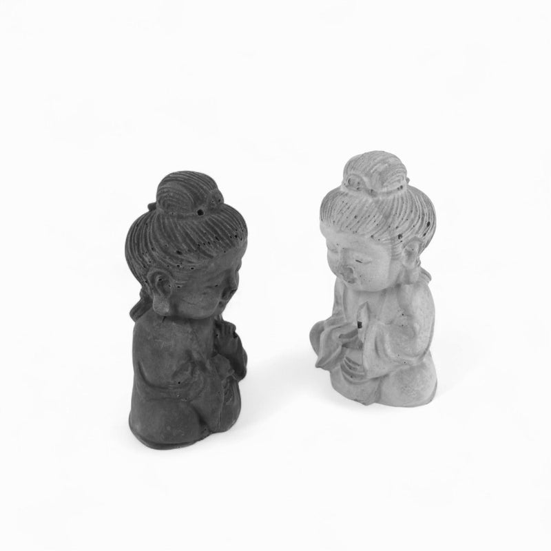 Bula Buddha – Beton Grau & Anthrazit | Moderne Wohn-Deko Skulptur — Ansicht 3