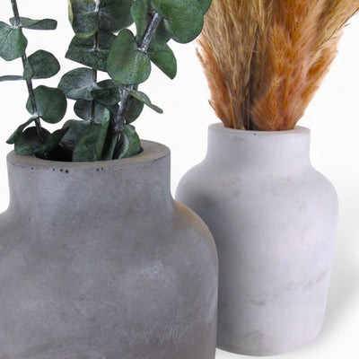 Suuri Vase Beton wasserdicht Grau Anthrazit moderne Wohn-Deko