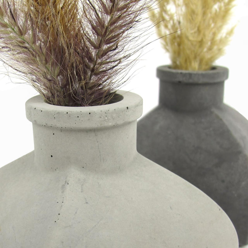 Feyna Vase aus Beton – Viereckiges Design, Wasserdicht & Modern — Ansicht 3
