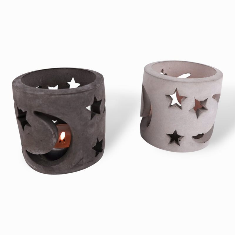 Stjern Tealight Holder Ring in Concrete – Grey or Anthracite — Ansicht 3
