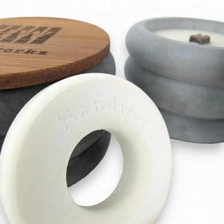 Fogo | Wachsfresser Ø10cm aus Beton – Nachhaltig | Stilvoll | Innovativ