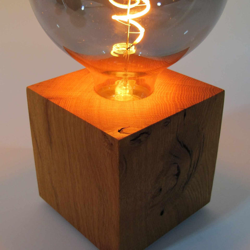 Skumring Bedside Lamp Oak Dimmable Handmade — Ansicht 3