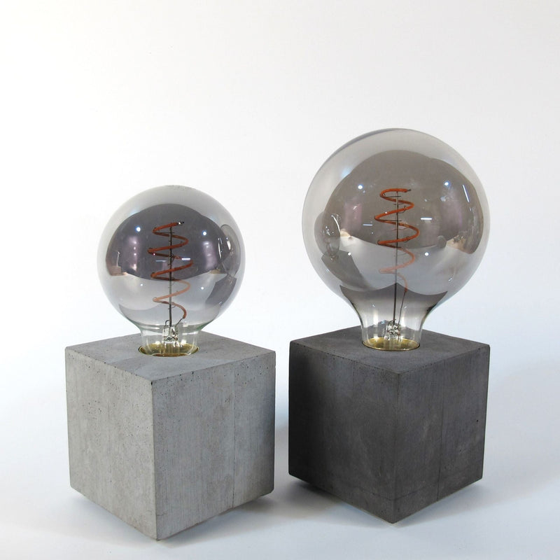 Vespera Concrete Table Lamp 10x10cm – Grey or Anthracite with Dimmer — Ansicht 2