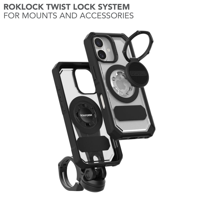 Crystal Clear iPhone 16 Case, Military-Grade Protection, MagSafe Compatible, Twist Lock — Ansicht 4