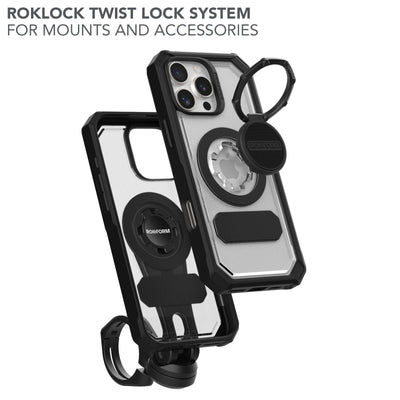 Rokform Crystal Clear iPhone 16 Pro Max Case: Military-Grade Magnetic Protection