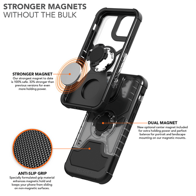 Rokform Crystal Protective iPhone 12/12 Pro Case with Magnetic Mounting