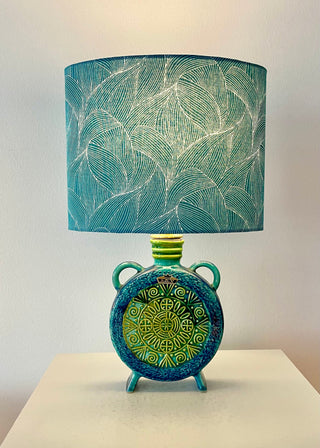 Kleine Tischlampe aus Bay Keramik Vase  -Design Bodo Mans - West German Pottery