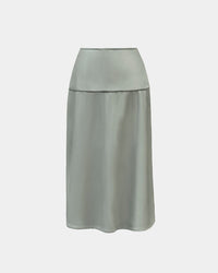 Midi skirt made of sustainable pineapple leather – Vegan – ALINE CELI — Ansicht 5
