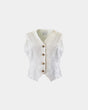 Architectural Linen Vest – 100% Linen, tailored