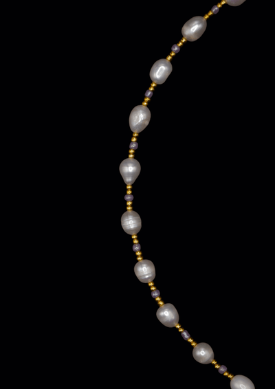 Valentina Pearl Necklace – Miyuki & Freshwater Pearls | Handmade