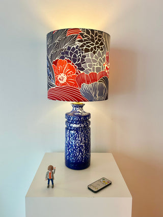 Vintage DDR-Vase als Tischlampe