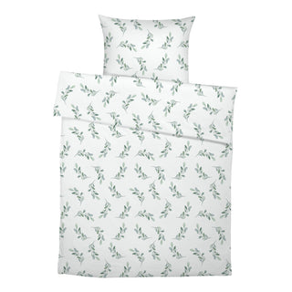 Kinderbettwäsche „Olivenzweige“ – Musselin oder Satin | OEKO‑Tex | Handgefertigt