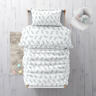 Kinderbettwäsche „Olivenzweige“ – Musselin oder Satin | OEKO‑Tex | Handgefertigt