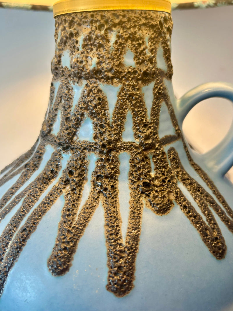 Seltene Fohr Vasenlampe – West German Pottery Fat Lava — Ansicht 8