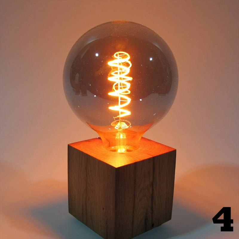 Skumring Bedside Lamp Oak Wood Handmade Dimmable — Ansicht 12